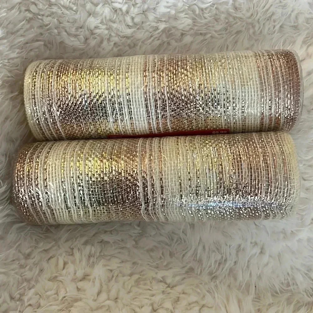 Polypro Mesh Ribbon‎ weatherproof 10in x 30 feet -  2 rolls